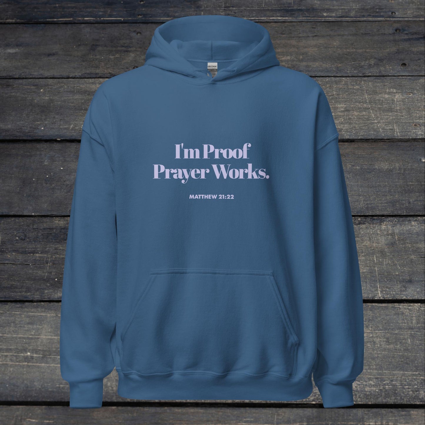 I'm Proof Prayer Works Hoodie Purple