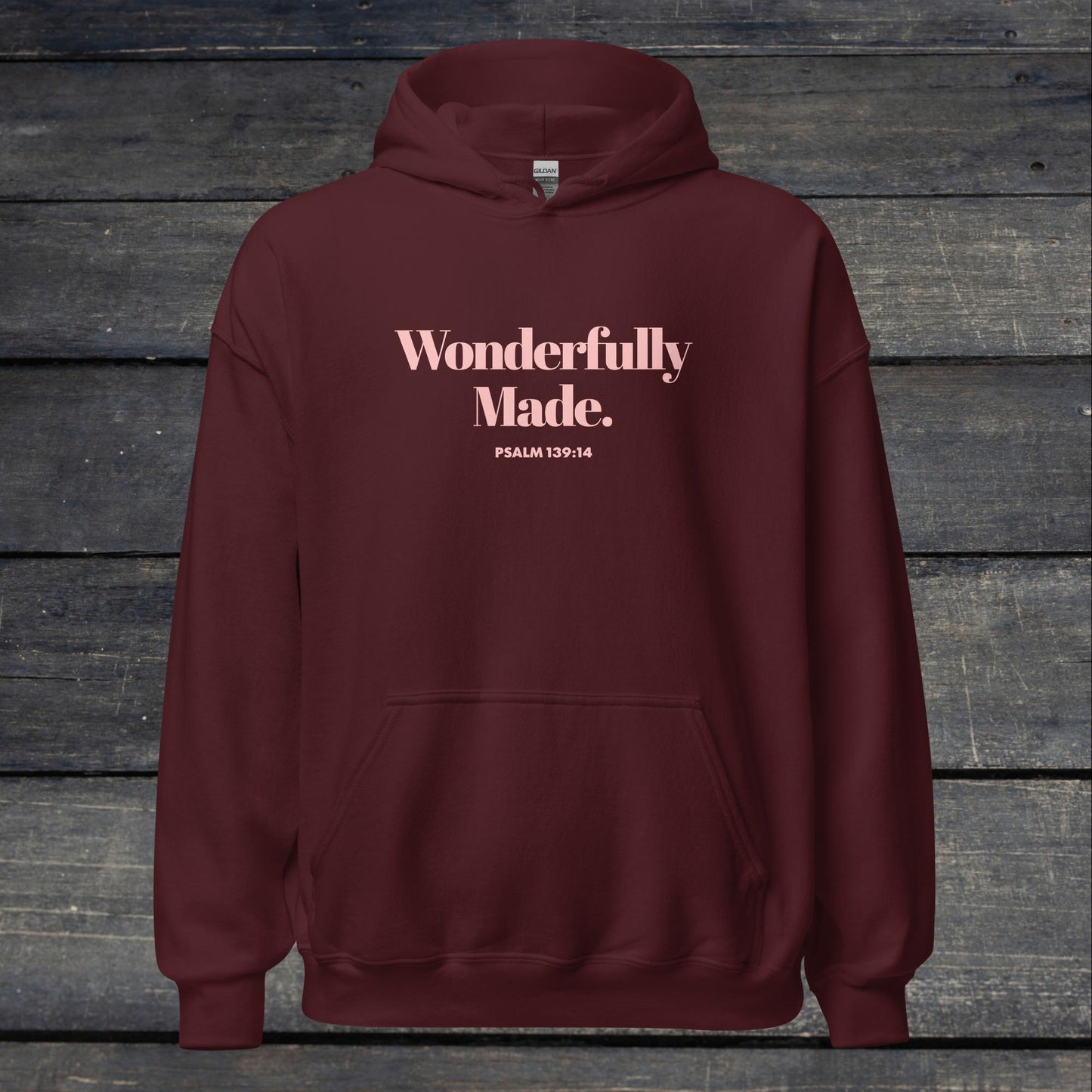 Wonderfully Made Hoodie Pink