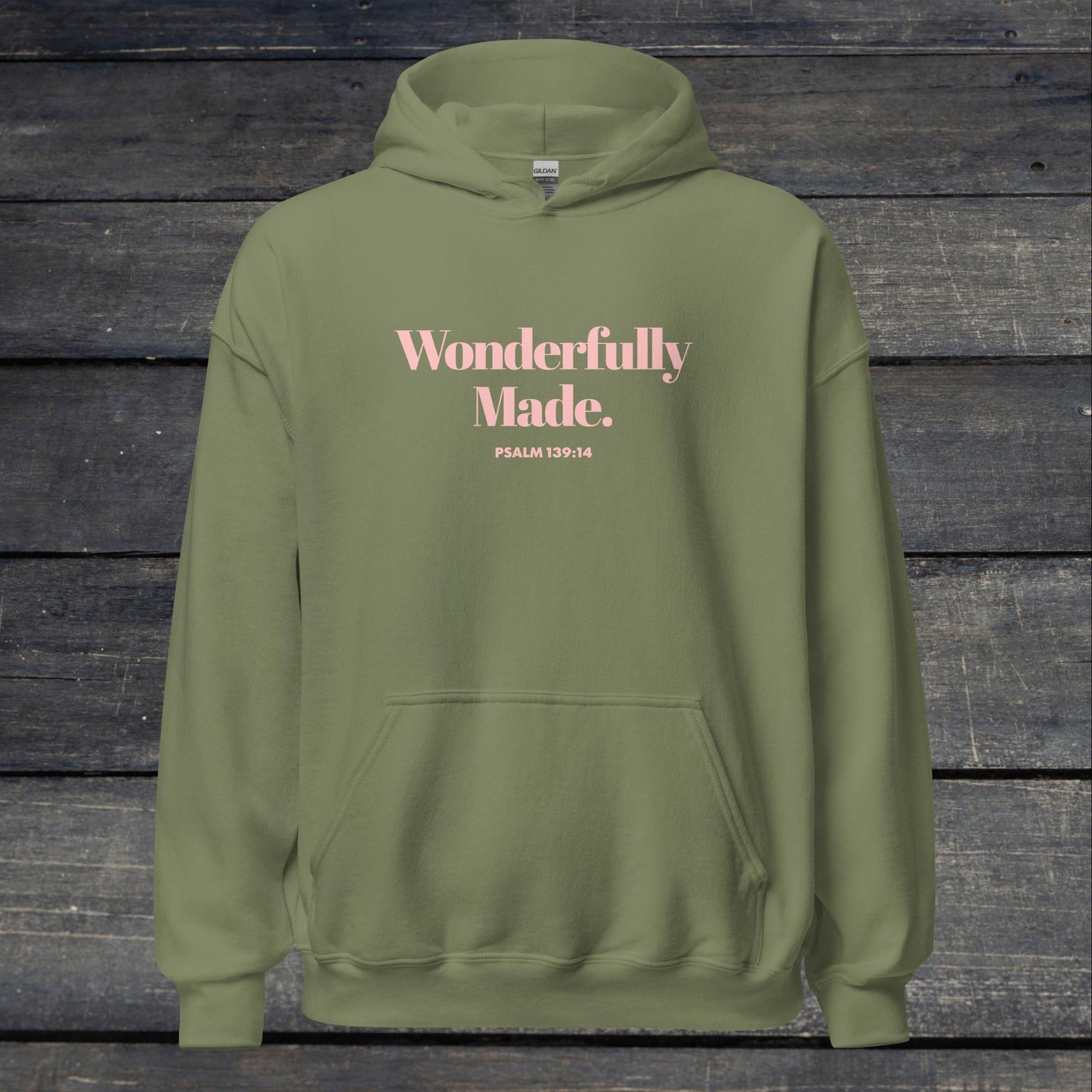 Wonderfully Made Hoodie Pink