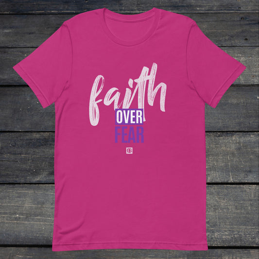 Faith Over Fear Unisex Tee (Lilac/Purple)