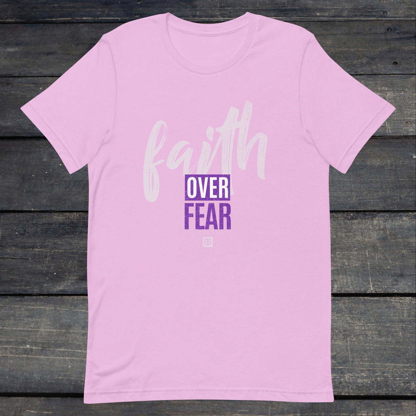 Faith Over Fear Unisex Tee (Lilac/Purple)